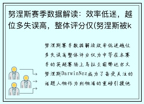 努涅斯赛季数据解读：效率低迷，越位多失误高，整体评分仅(努涅斯被ko)